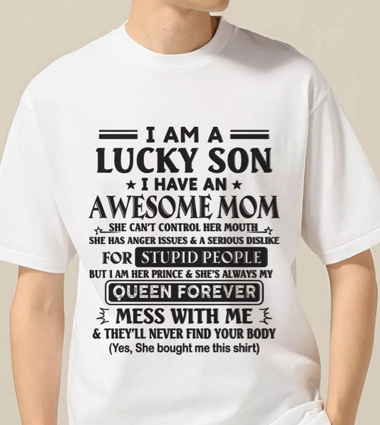 I AM A LUCKY SON I HAVE AN AWESOME MOM - FROM MOM - TLEE00 (SKU11-37-00)
