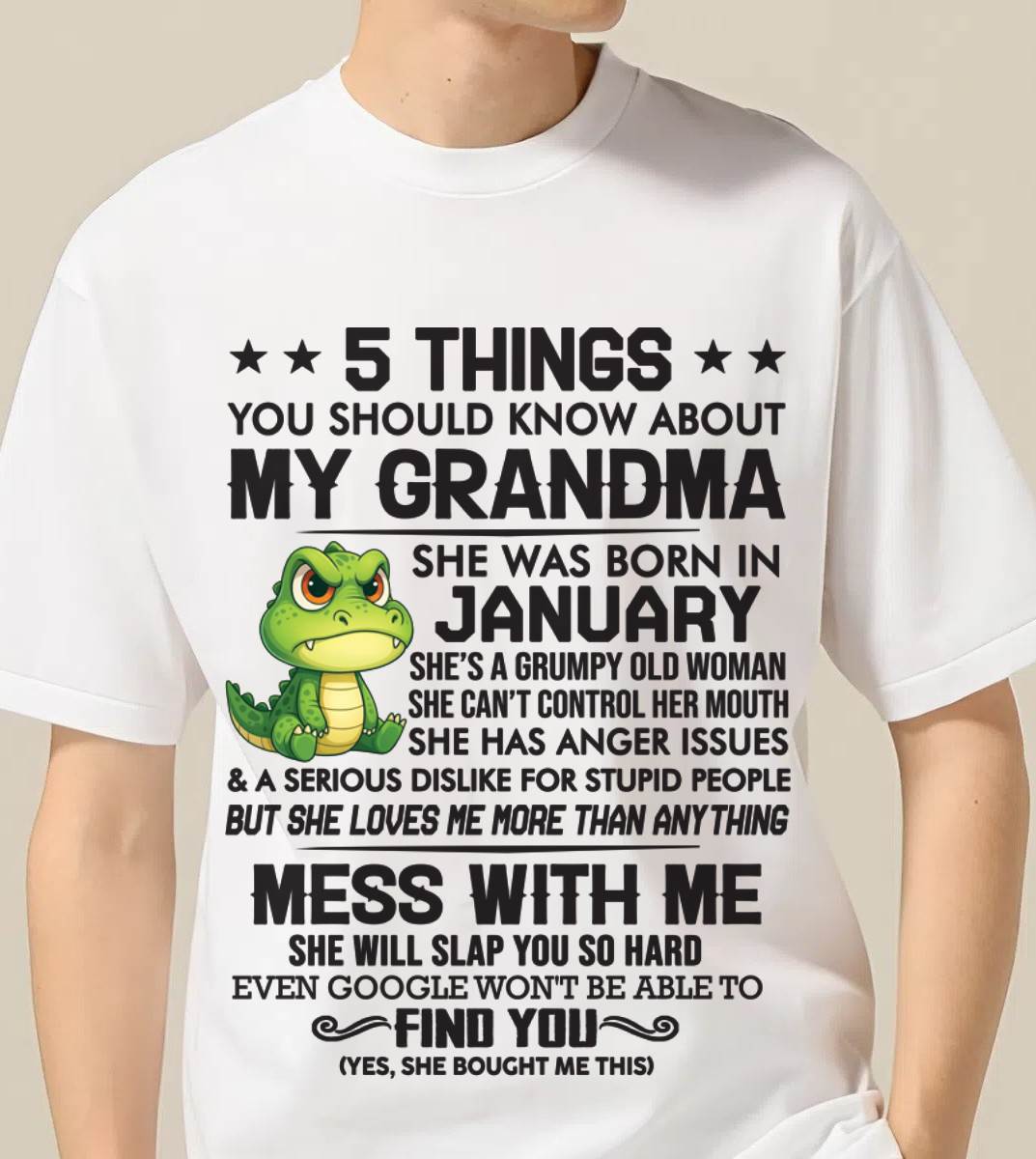 JANUARY GRANDMAS ARE DIFFERENT - FROM GRANDMA - TLEE01 (SKU10-06-01)