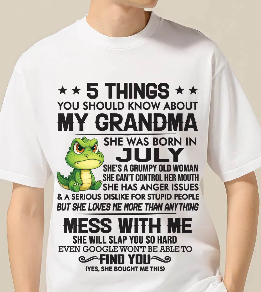 JULY GRANDMAS ARE DIFFERENT - FROM GRANDMA - TLEE07 (SKU10-06-07)