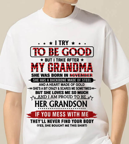 NOVEMBER - I TRY TO BE GOOD BUT I TAKE AFTER MY GRANDMA - FROM GRANDMA - TLEE11 (SKU26T-01289-11)