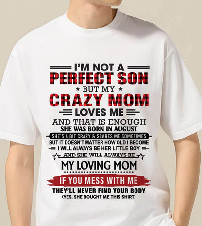AUGUST - NO MATTER HOW OLD I GET, I’LL ALWAYS BE MY MOM’S LITTLE BOY - FROM MOM - TLEE08 (SKU2602-59-08)