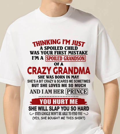 MAY - GRANDMA’S BOY – LOVED, SPOILED & PROTECTED - FROM GRANDMA - TLEE05 (SKU2602-128-05)