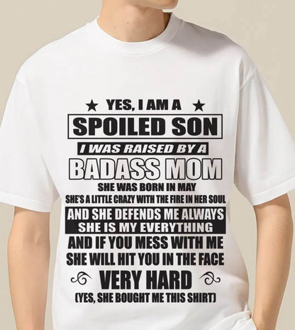 MAY MOM — MY MOM RAISED ME WITH LOVE AND ATTITUDE - FROM MOM - TLEE05 (SKU2605-282-05)