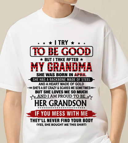 APRIL - I TRY TO BE GOOD BUT I TAKE AFTER MY GRANDMA - FROM GRANDMA - TLEE04 (SKU26T-01289-04)