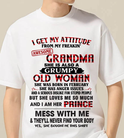 FEBRUARY - I GET MY ATTITUDE FROM MY FREAKIN’ AWESOME GRANDMA - FROM GRANDMA - TLEE02 (SKU2603-157-02)