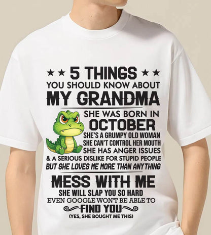 OCTOBER GRANDMAS ARE DIFFERENT - FROM GRANDMA - TLEE10 (SKU10-06-10)