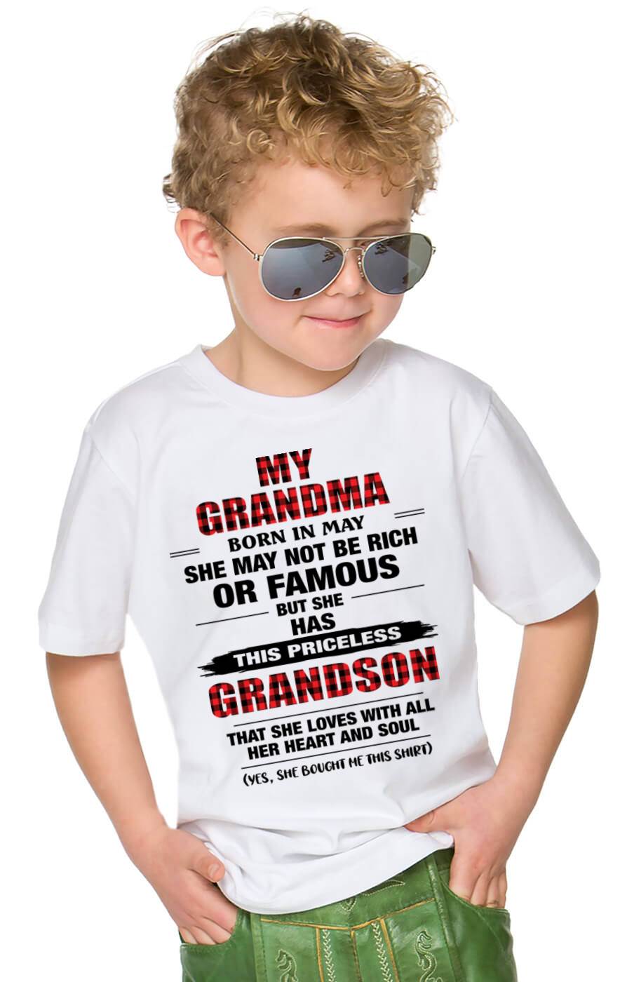 MAY GRANDMA LOVES ME – PRICELESS GRANDSON GIFT- FROM GRANDMA - TLEE05 (SKU2604-260-05)