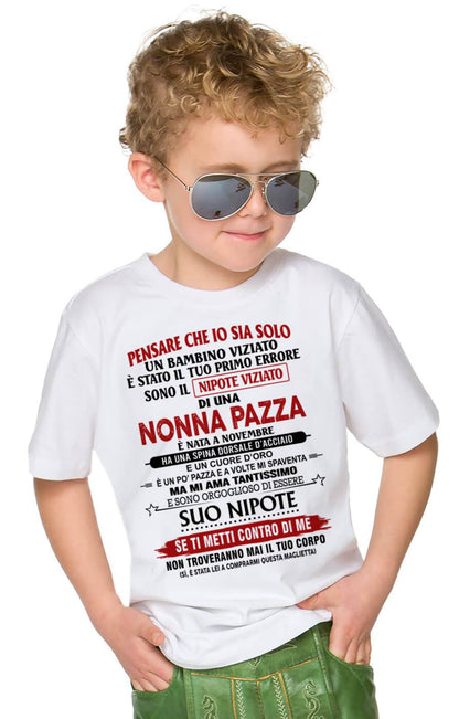 NONNA PAZZA NATA A NOVEMBRE – NIPOTE VIZIATO – DALLA NONNA - TLEE11 (SKU2605-334-11)