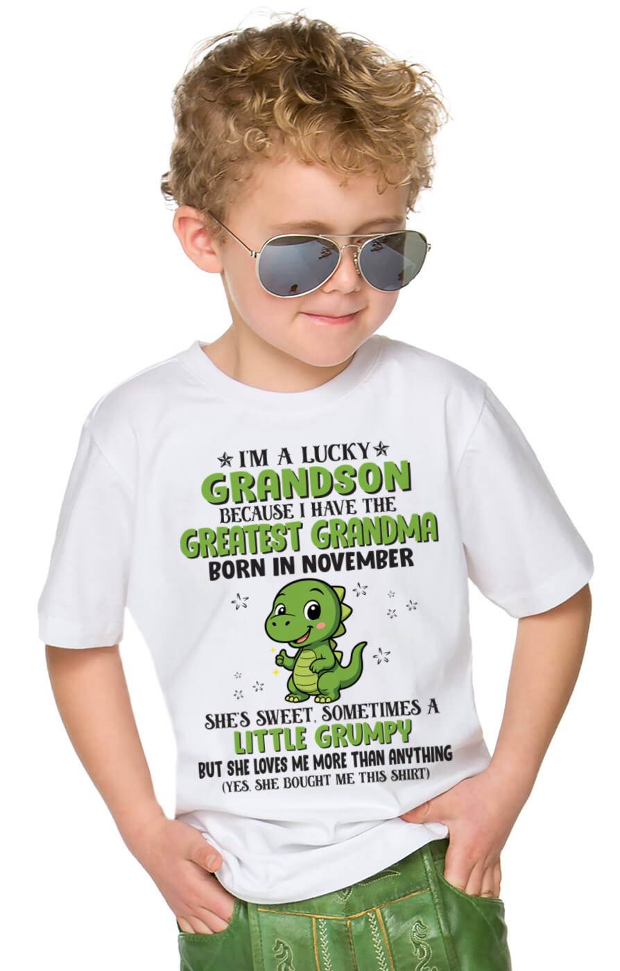NOVEMBER - I'M A LUCKY GRANDSON BECAUSE I HAVE THE GREATEST GRANDMA - FROM GRANDMA - TLEE11 (SKU09-86-11)