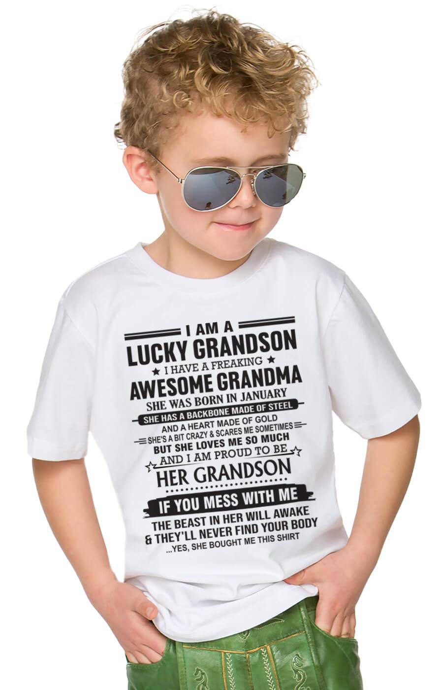 JANUARY - GRANDSON OF A STRONG & LOVING GRANDMA - FROM GRANDMA - TLEE01 (SKU11-154-01)