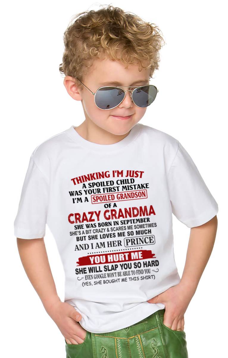 SEPTEMBER - GRANDMA’S BOY – LOVED, SPOILED & PROTECTED - FROM GRANDMA - TLEE09 (SKU2602-128-09)