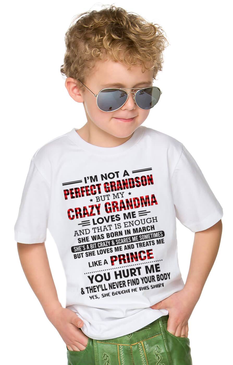 MARCH - PROUD GRANDSON OF A CRAZY GRANDMA - FROM GRANDMA - TLEE03 (SKU2603-71-03)