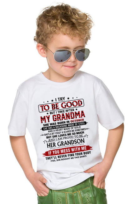 OCTOBER - I TRY TO BE GOOD BUT I TAKE AFTER MY GRANDMA - FROM GRANDMA - TLEE10 (SKU26T-01289-10)