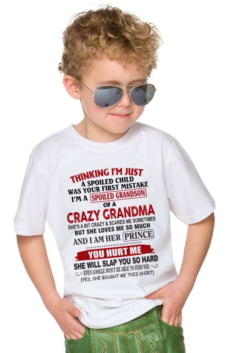 GRANDMA’S BOY – LOVED, SPOILED & PROTECTED - FROM GRANDMA - TLEE00 (SKU2602-128-00)
