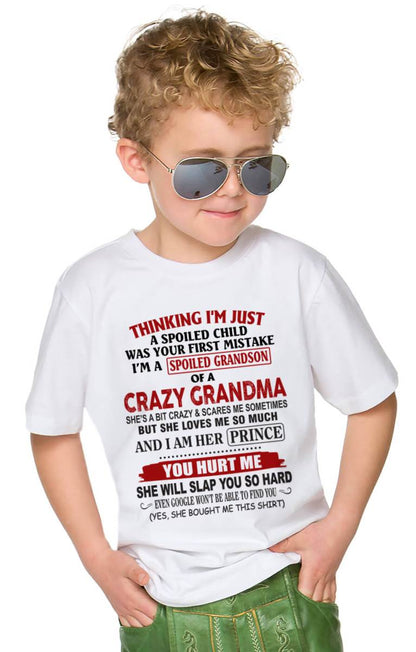 GRANDMA’S BOY – LOVED, SPOILED & PROTECTED - FROM GRANDMA - TLEE00 (SKU2602-128-00)