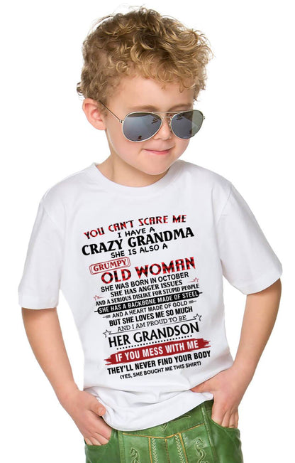 OCTOBER - YOU CAN'T SCARE ME I HAVE A CRAZY GRANDMA SHE IS ALSO A GRUMPY OLD WOMAN - FROM GRANDMA - TLEE10 (SKU2603-54-10)