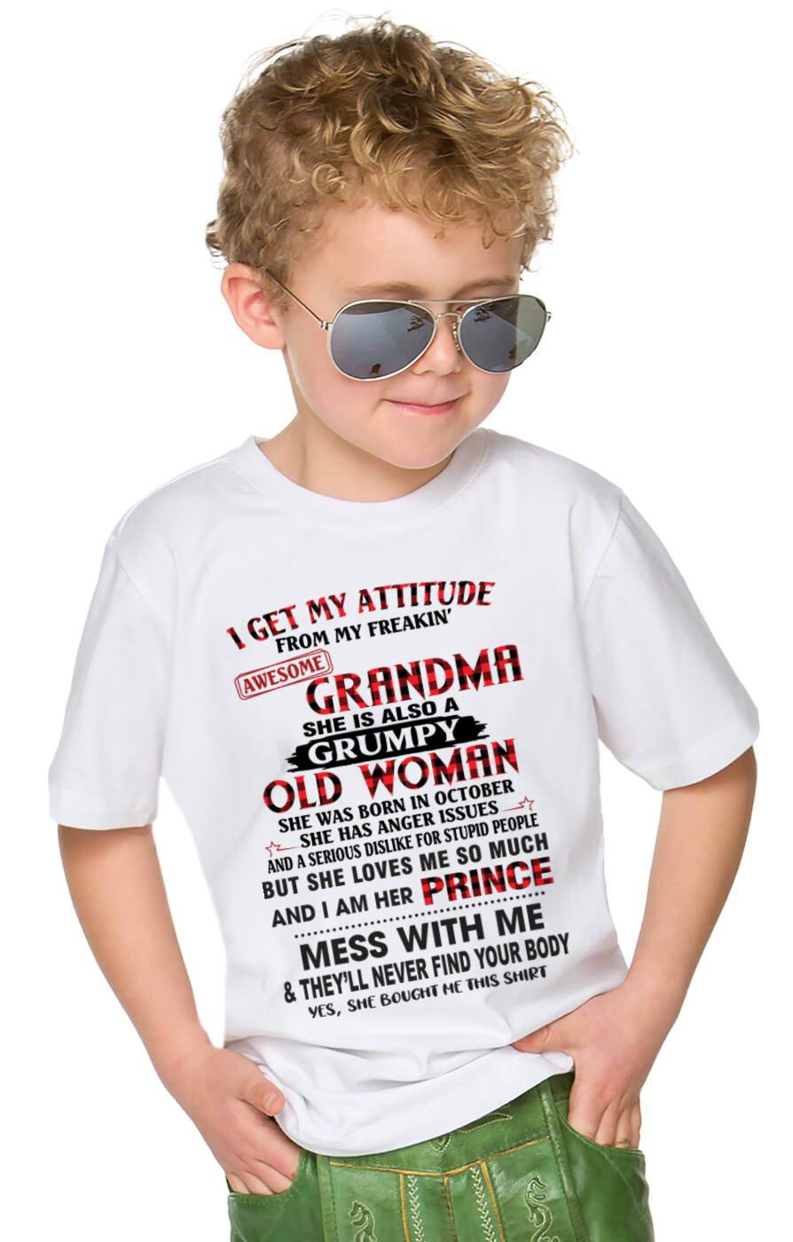 OCTOBER - I GET MY ATTITUDE FROM MY FREAKIN’ AWESOME GRANDMA - FROM GRANDMA - TLEE10 (SKU2603-157-10)