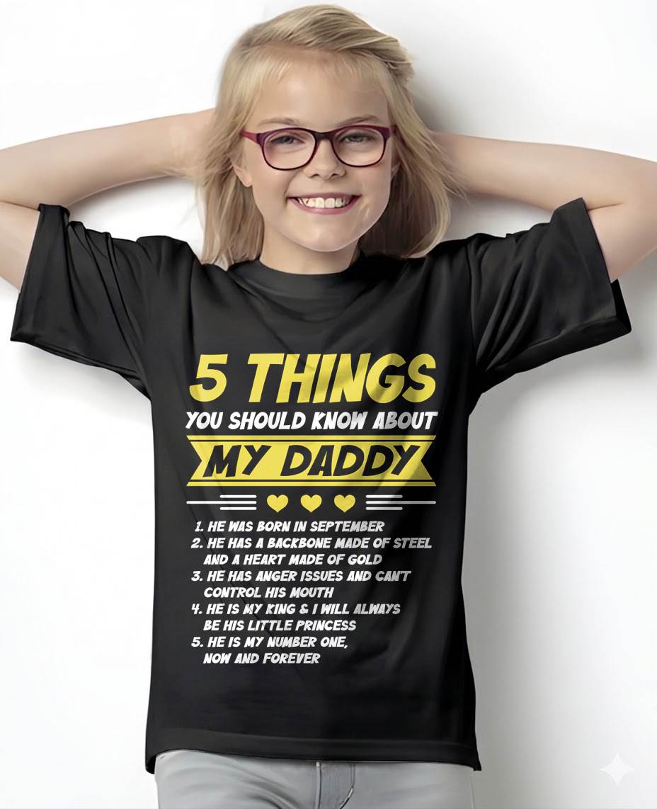 SEPTEMBER - 5 THINGS YOU SHOULD KNOW ABOUT MY DADDY - FROM DAD - TLEE09 (SKU2606-53-09)