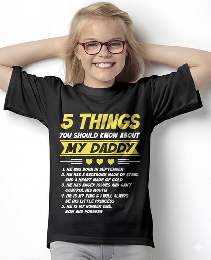 SEPTEMBER - 5 THINGS YOU SHOULD KNOW ABOUT MY DADDY - FROM DAD - TLEE09 (SKU2606-53-09)