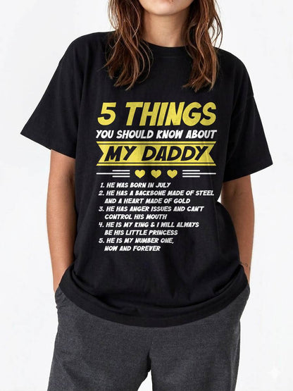 JULY - 5 THINGS YOU SHOULD KNOW ABOUT MY DADDY - FROM DAD - TLEE07 (SKU2606-53-07)