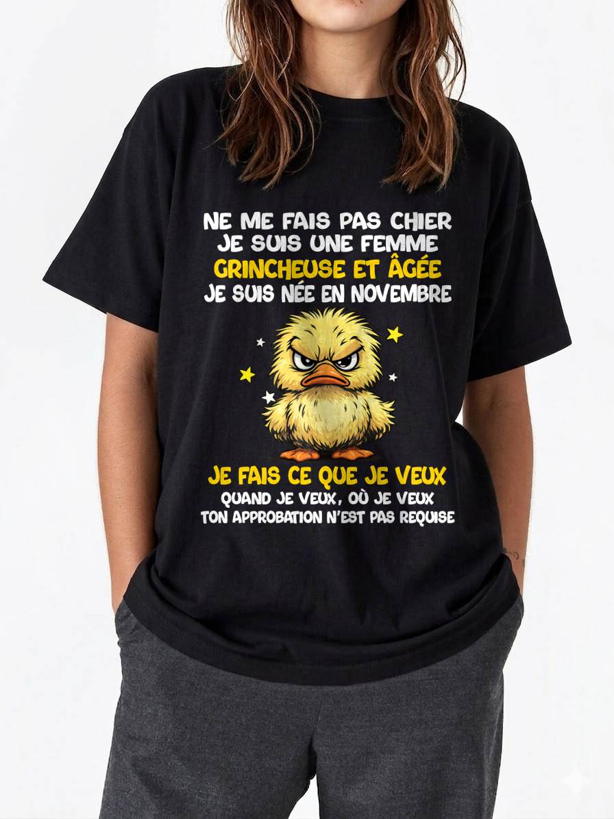 JE SUIS UNE FILLE DE NOVEMBRE - POUR FEMME - TLEE11 (SKU2604-119-11)