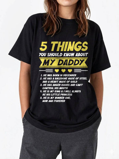 DECEMBER - 5 THINGS YOU SHOULD KNOW ABOUT MY DADDY - FROM DAD - TLEE12 (SKU2606-53-12)