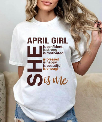 APRIL BORN GIRL – CONFIDENT & STRONG - FOR WOMEN - TLEE04 (SKU2605-04-04)