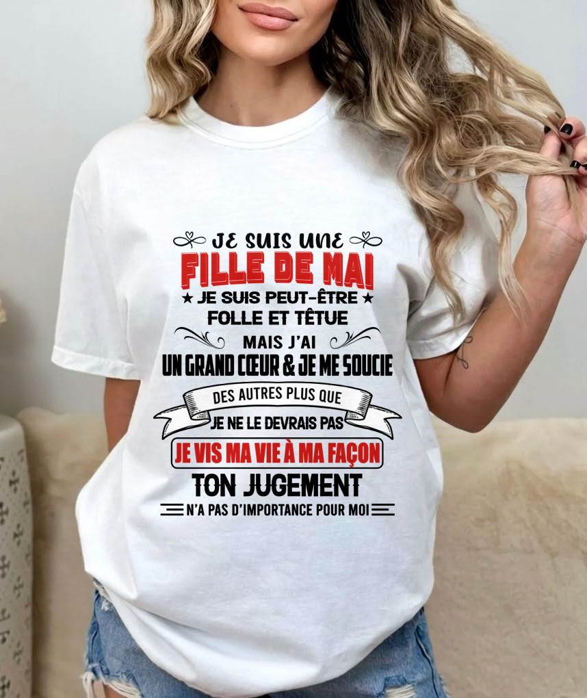 FILLE DE MAI – FIÈRE ET LIBRE – POUR LES FEMMES - TLEE05 (SKU2603-354-05)