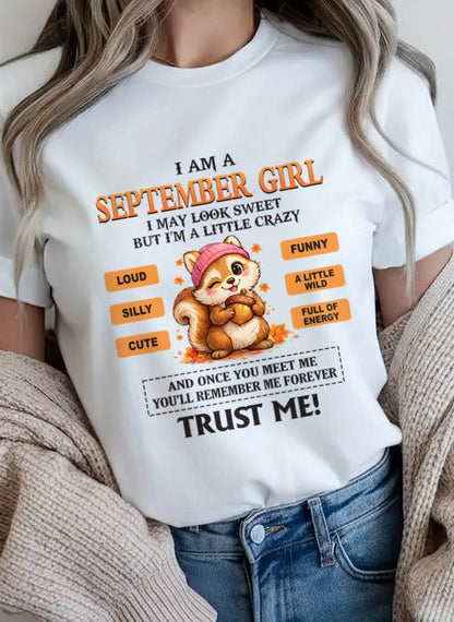 SEPTEMBER GIRL - SWEET BUT A LITTLE CRAZY AND FULL OF ENERGY - FOR WOMEN - TLEE09 (SKU2603-126-09)
