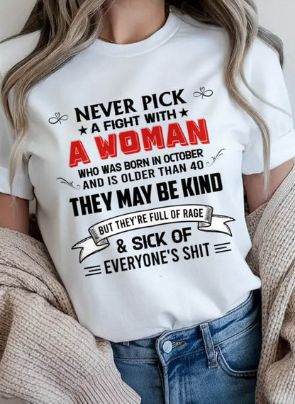 OCTOBER - I LOOK CALM, BUT I’M DONE EXPLAINING MYSELF - FOR WOMEN - TLEE10 (SKU26T-01304-10)