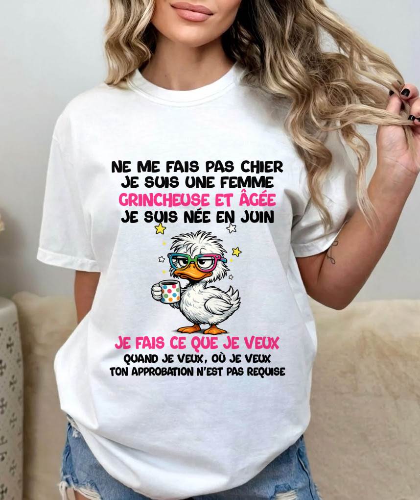 JE SUIS UNE FILLE DE JUIN - POUR FEMME - TLEE06 (SKU2604-117-06)