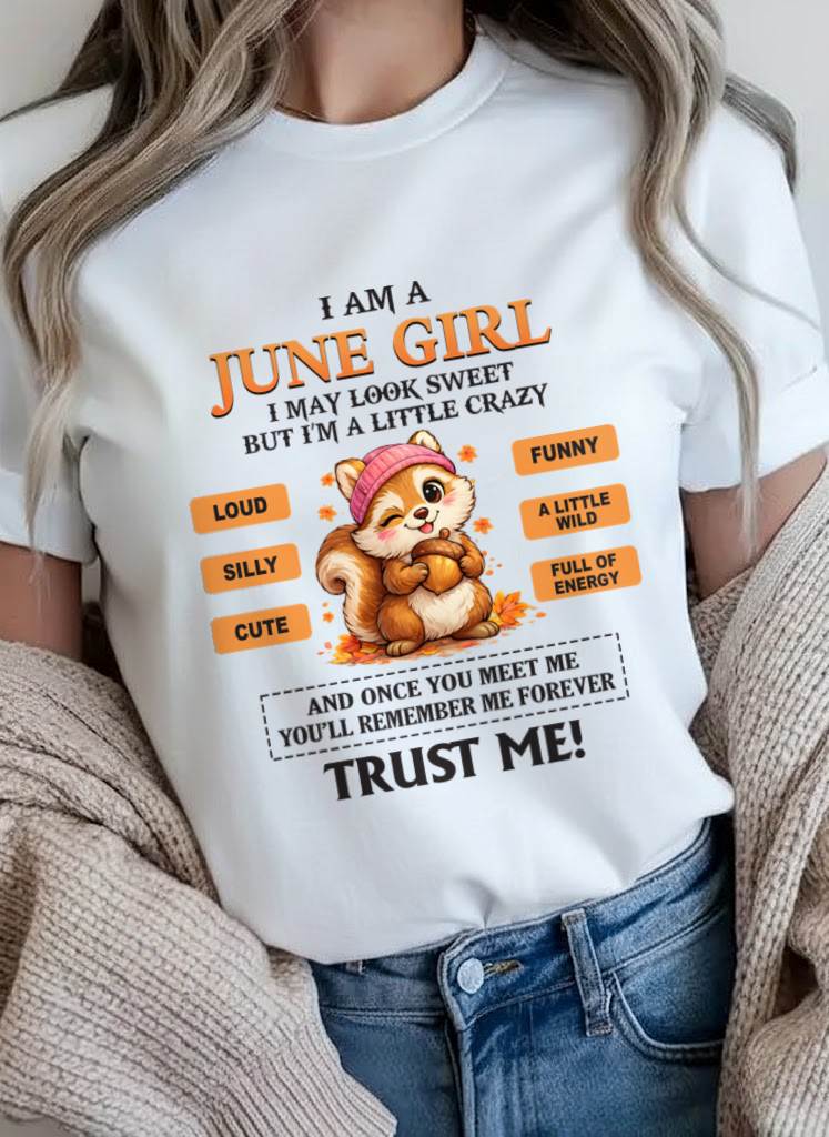 JUNE GIRL - SWEET BUT A LITTLE CRAZY AND FULL OF ENERGY - FOR WOMEN - TLEE06 (SKU2603-126-06)