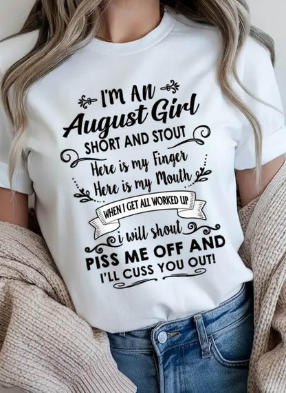 AUGUST GIRL - WITH AN ATTITUDE YOU SHOULDN’T TEST - FOR WOMEN - TLEE08 (SKU2602-61-08)