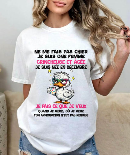 JE SUIS UNE FILLE DE DÉCEMBRE - POUR FEMME - TLEE12 (SKU2604-117-12)
