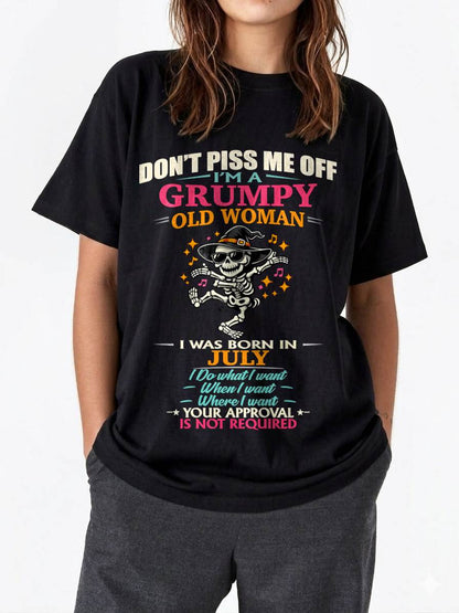 JULY - SASSY INDEPENDENT WOMAN FUNNY QUOTE - FOR WOMEN - TLEE07 (SKU2603-70-07)