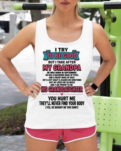 SEPTEMBER - I TRY TO BE GOOD BUT I TAKE AFTER MY GRANDPA - FROM GRANDPA - TLEE09 (SKU2606-212-09)