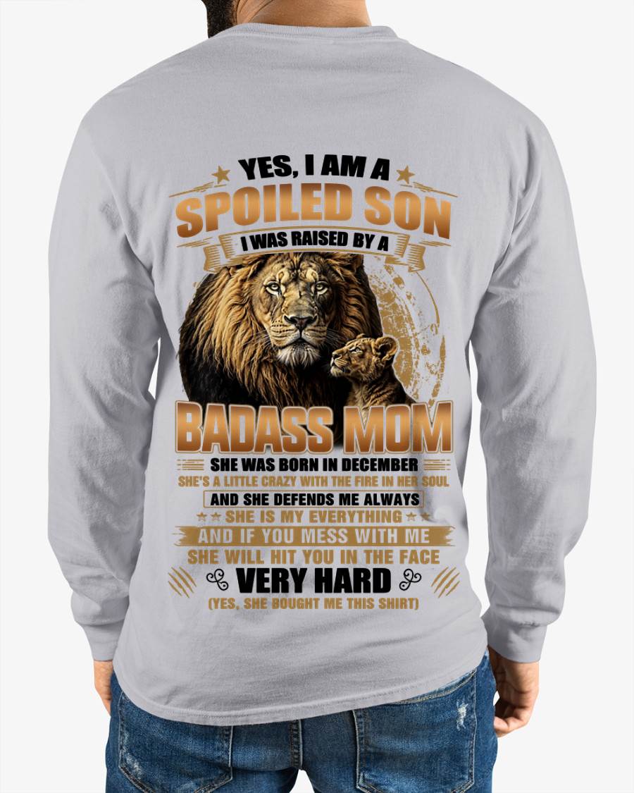 DECEMBER MOM GIFT FOR SON SHIRT - FROM MOM - TLEE12 (SKU2605-404-12)