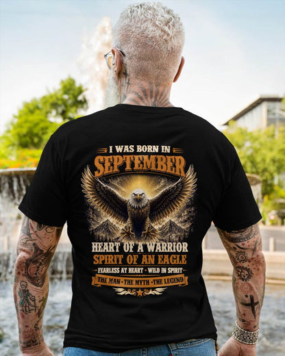 SEPTEMBER BORN WARRIOR EAGLE SHIRT DESIGN - FOR MAN - TLEE09 (SKU2605-225-09)