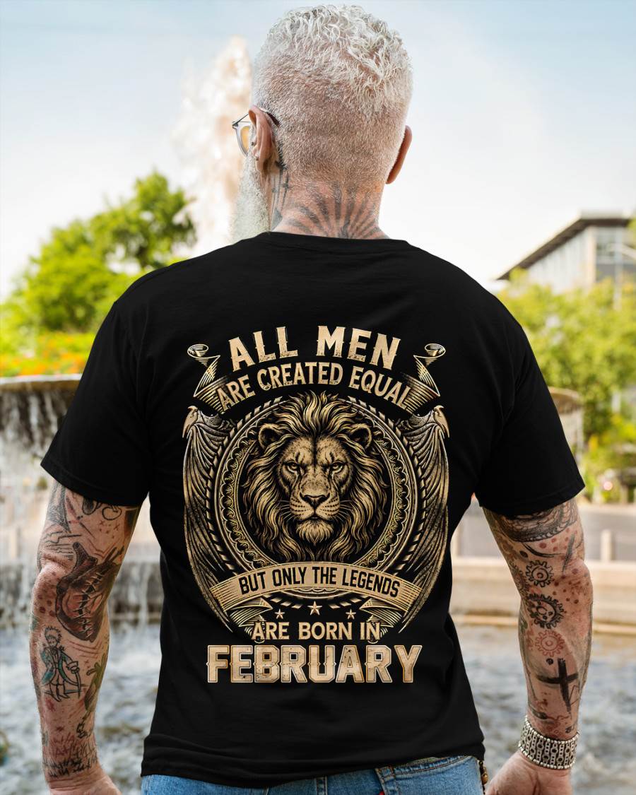 FEBRUARY BORN LEGEND SHIRT – LION KING - FOR MAN - TLEE02 (SKU2606-177-02)