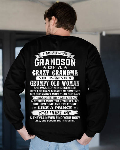 DECEMBER - GRANDSON OF A CRAZY GRANDMA - FROM GRANDMA - TLEE12 (SKU2606-274-12)