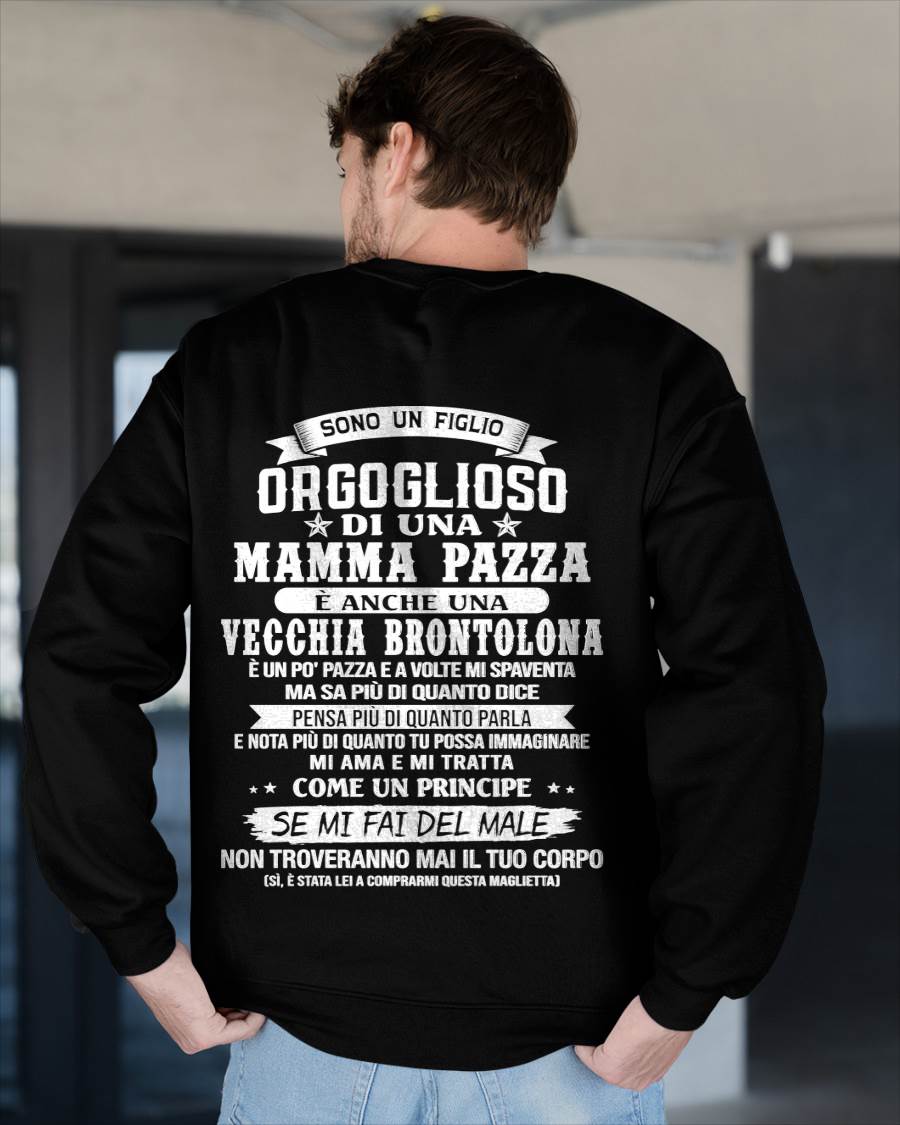 FIGLIO DI UNA MAMMA PAZZA - REGALO DA MAMMA  - TLEE00 (SKU2606-204-00)