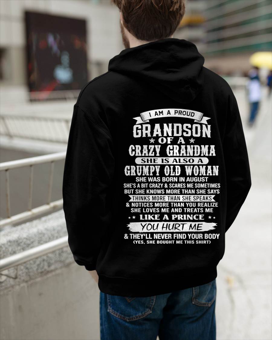 AUGUST - GRANDSON OF A CRAZY GRANDMA - FROM GRANDMA - TLEE08 (SKU2606-274-08)