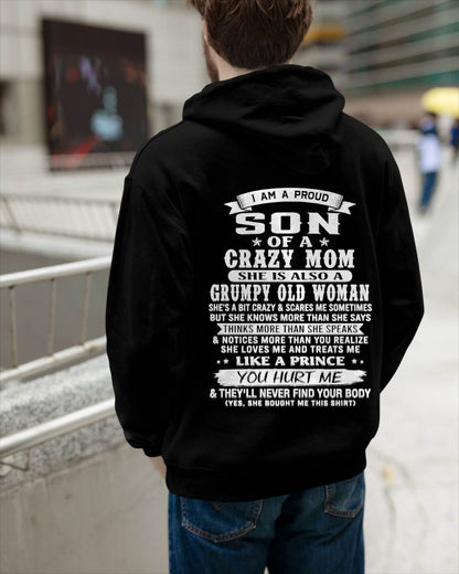 PROUD SON OF A CRAZY MOM - FROM MOM - TLEE00 (SKU2606-127-00)