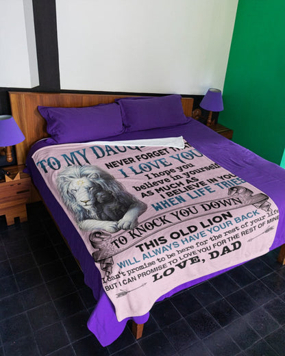 Special Gift For Your Daughter Blanket - From Dad