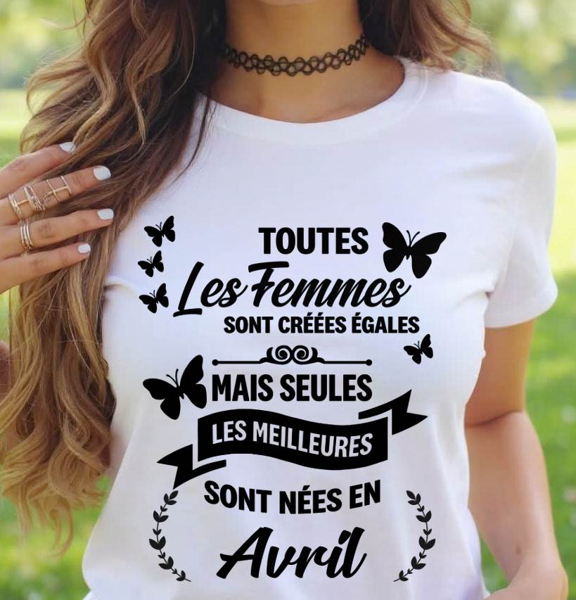 LES MEILLEURES NÉES EN AVRIL - POUR LES FEMMES - TLEE04 (SKU2603-352-04)