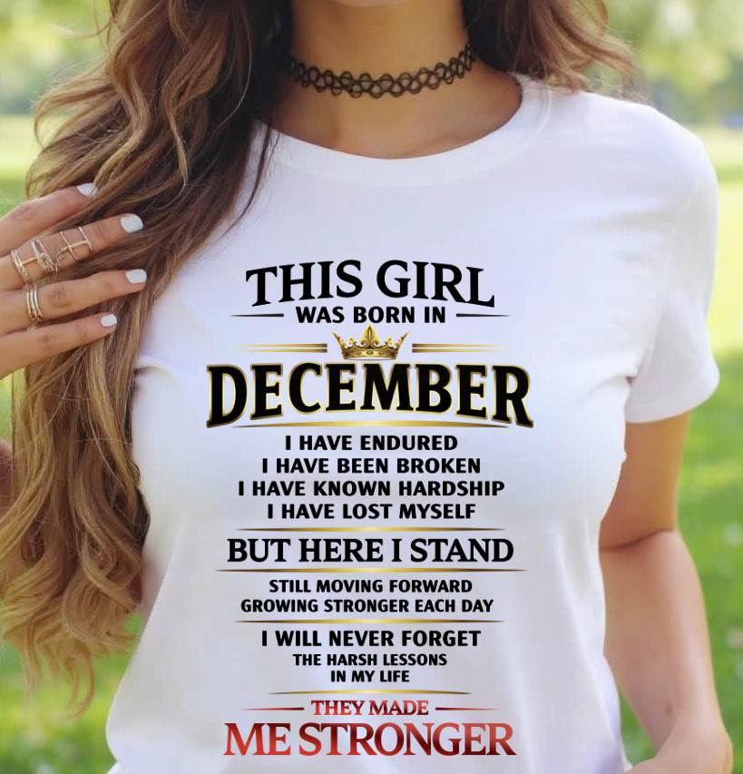 DECEMBER - THE LESSONS HURT, BUT THEY MADE ME STRONGER - FOR WOMEN - TLEE12 (SKU2602-217-12)