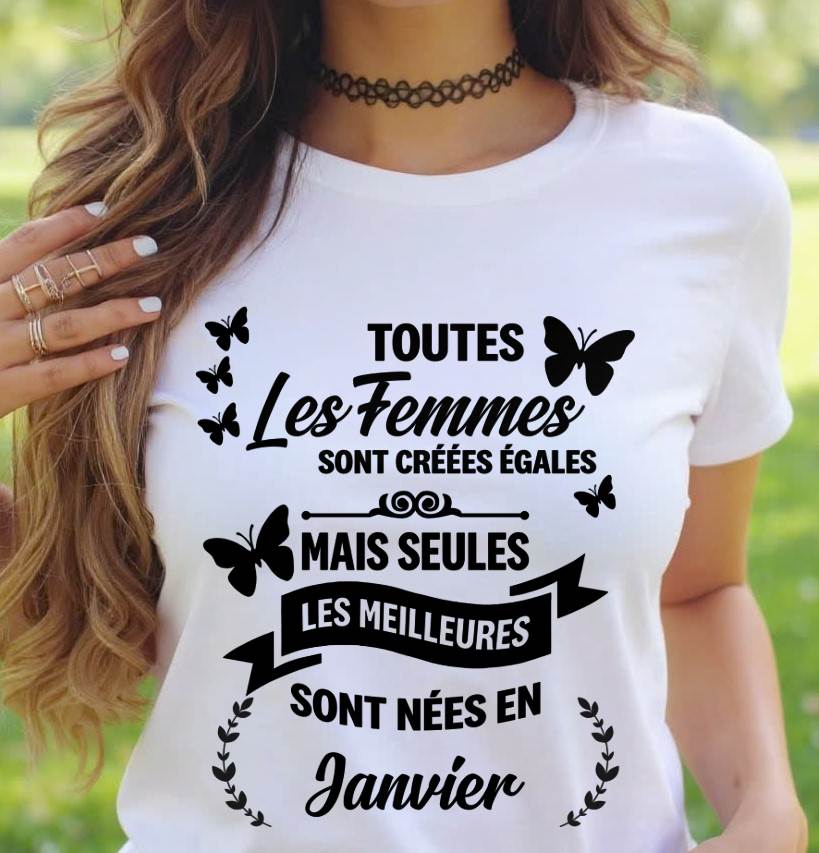LES MEILLEURES NÉES EN JANVIER - POUR LES FEMMES - TLEE01 (SKU2603-352-01)